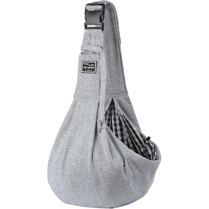 Тканинна переноска для собак та котів, сіра, до 4,5 кг, для прогулянок та активного відпочинку