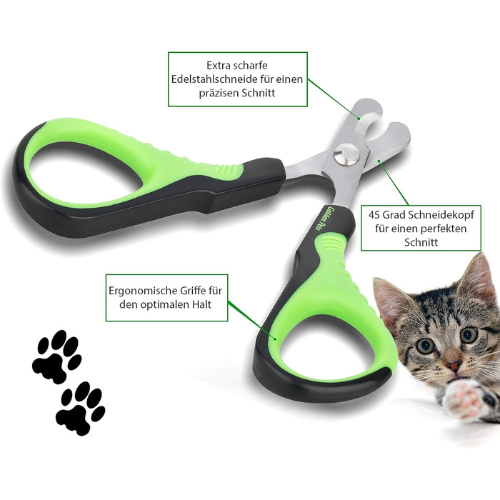Ножиці для догляду за кігтями Golden Pets Profi Krallenschere – ідеально для собак, котів, кроликів та морських свинок + безкоштовний посібник з догляду
