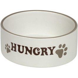 Керамічна миска для собак Nobby Hungry, кремового кольору, Ø18,0 x 7,0 см, 1 шт.
