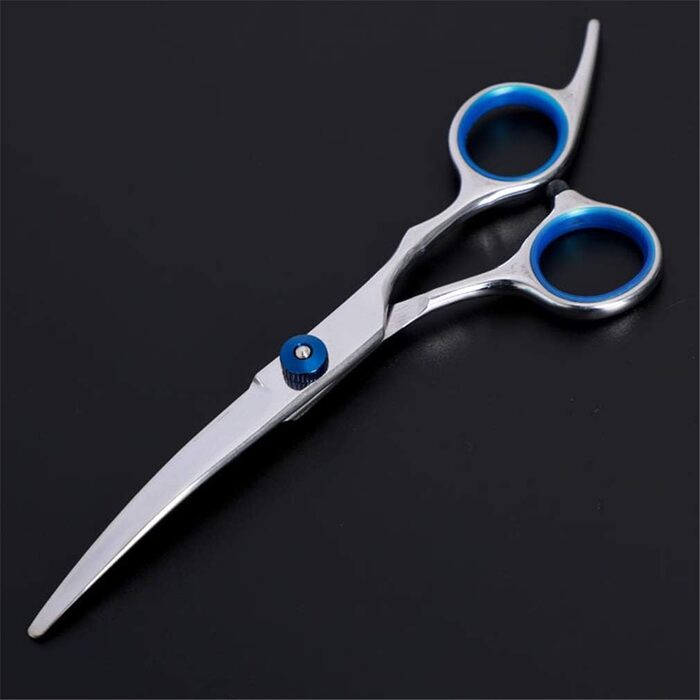 Набір професійних ножиць для грумінгу домашніх тварин (6 дюймів) з нержавіючої сталі. 4 шт: прямі, фінішні, вигнуті ножиці