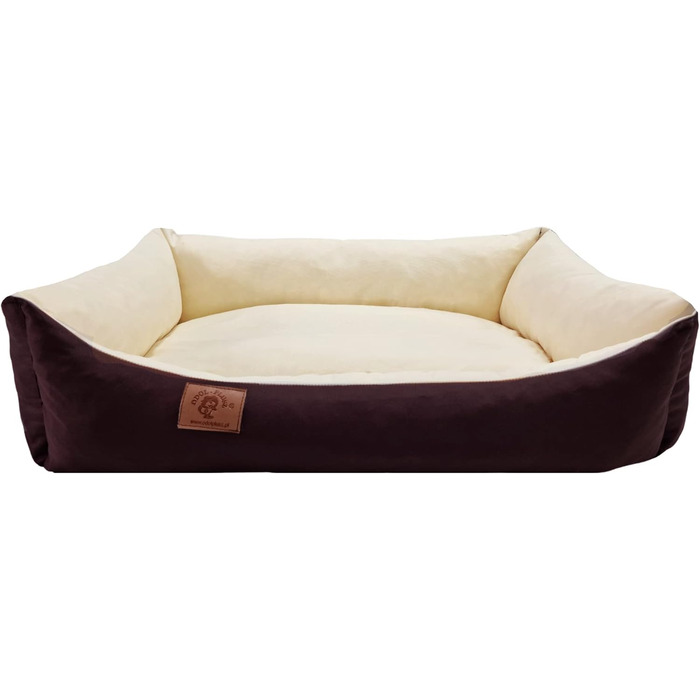 Крісло-лежанка для собак та котів Odol-Plu, 90x60 см, водонепроникне, коричнево-бежеве