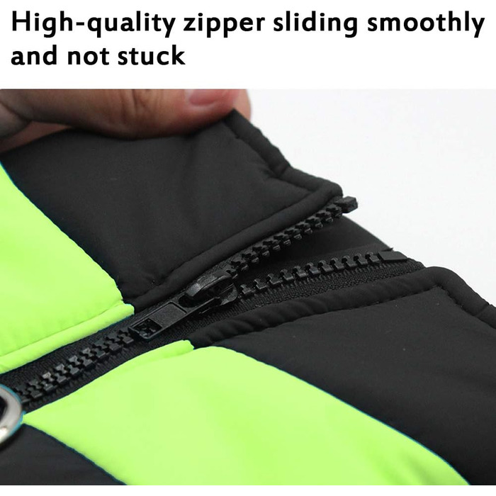 Водонепроникний зимовий одяг для собак: теплий куртка-манжетка для маленьких та середніх собак, зелений S