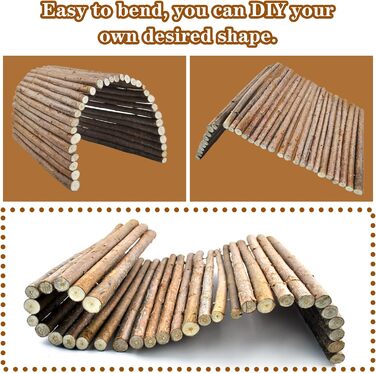 Дерев'яна кішка-міст Kathson для гри гризунів: хом'як, кролик, єнот, тхір, їжак, щур, білка та інші