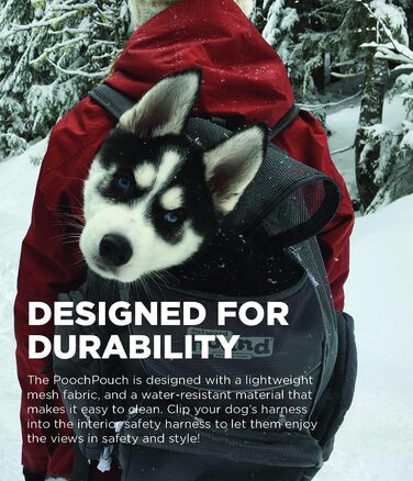 Рюкзак для собак Outward Hound PoochPouch, регульований, сірий
