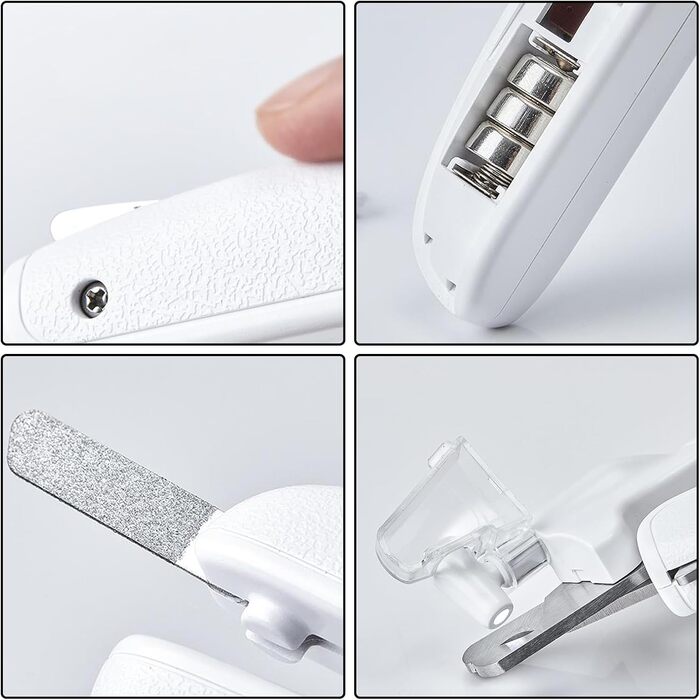 Кусачки для собак з підсвічуванням | Кусачки для тварин з LED | Точний триммер для цуценят - для собак, котів, дому, на вулицю, у подорожі, до ветеринара