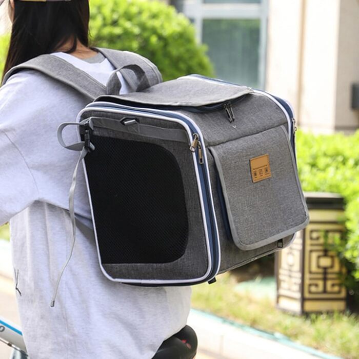 Фahrрадна корзина для собак Beiykhera - складана та портативна сумка | Корзина для собак та домашніх тварин | Для безпечних активностей на відкритому повітрі, поїздок, подорожей, прогулянок, сімейного велоспорту