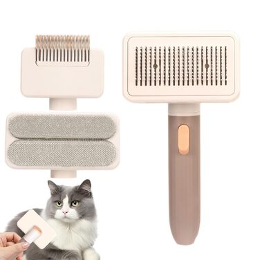 Щітка для грумінгу котів та собак - багатофункціональна щітка для вичісування шерсті, багаторазова, інструмент для догляду за тваринами