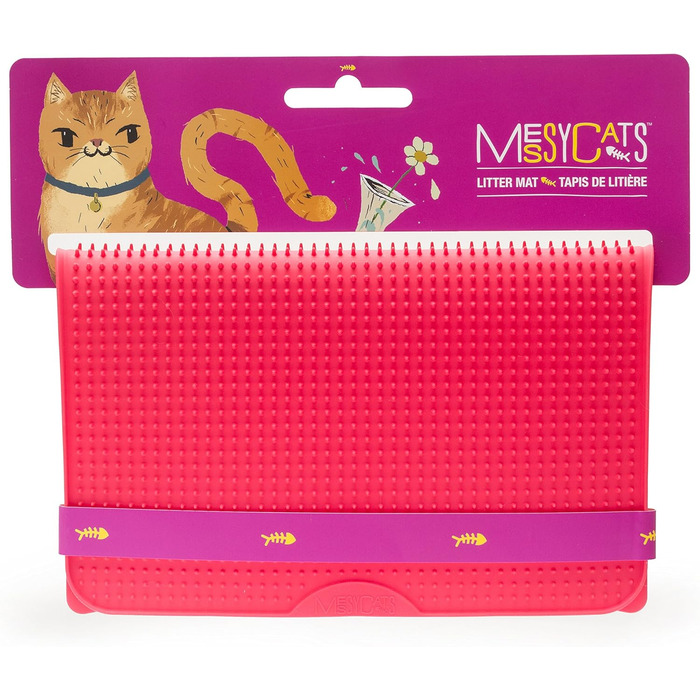 Силіконова килимок для котячого туалету Messy Katzen 45,1x34,9 см кавуновий