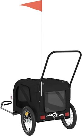 Фаркоп-причіп для собак Gecheer: міцний, з тканини Oxford та дахом з ПВХ, для безпечних та комфортних поїздок з домашніми тваринами