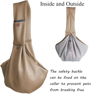 Транспортна сумка для собак і котів на плечі, хакі. Дихаюча сумка-переноска для вигулу, подорожей та активностей на відкритому повітрі