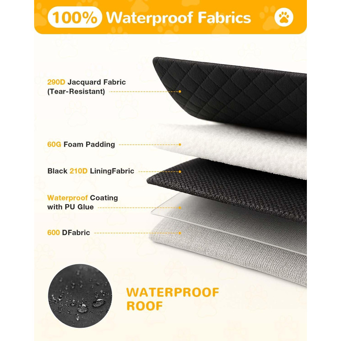 Захисна килимок для багажника авто від Lekespring: вологостійкий, стійкий до подряпин, з захистом бокових панелей та краю, чорний