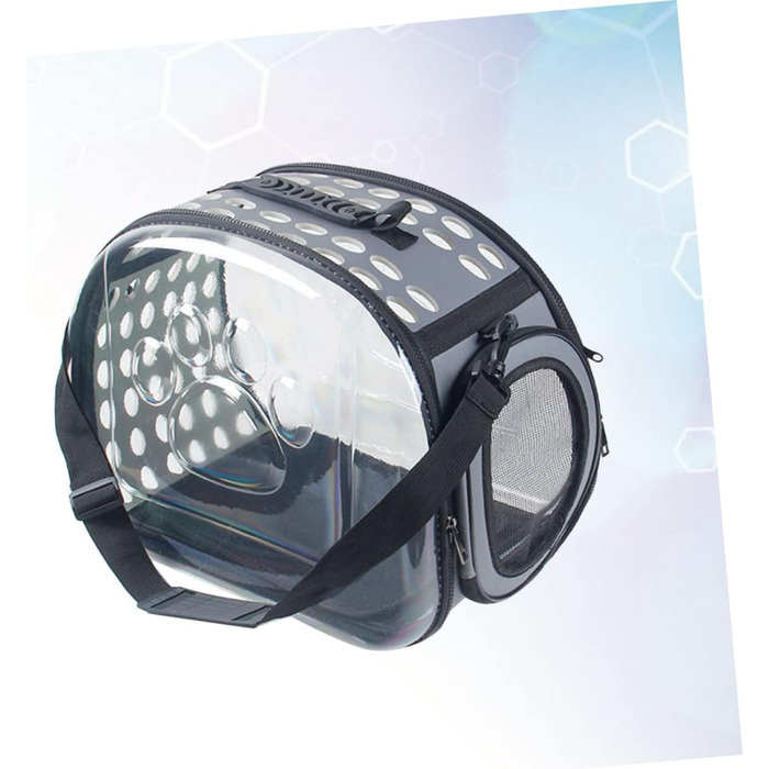 Транспортна сумка для котів POPETPOP - переноска для тварин, сіра, для подорожей та вигулу