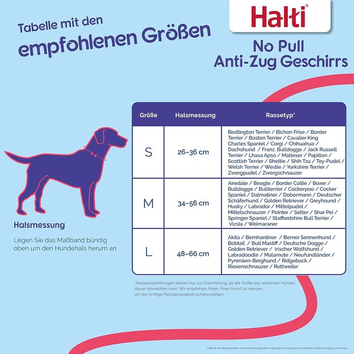 Нашийник HALTI No Pull чорний, розмір M - запобігає потягування собаки, м'який, з відбиваючим матеріалом, легко регулюється