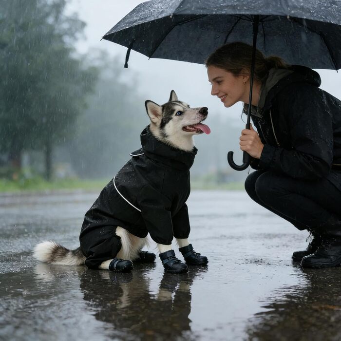 Зимовий теплий одяг для собак - вітронепроникний та дихаючий костюм для тварин | Комплект на все тіло для собак, ідеальний для прогулянок в снігу та активного відпочинку на природі. Розмір XL