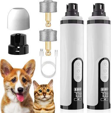 Шліфувальник для нігтів собак та котів Orthopfote Ortho Trimmer Pro (2 комплекти з 2 насадками)