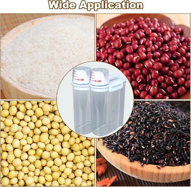 Контейнер для корму для собак MUXHEL, 4 шт., об'єм 2 л, з мірним стаканчиком, зручне зберігання корму для тварин