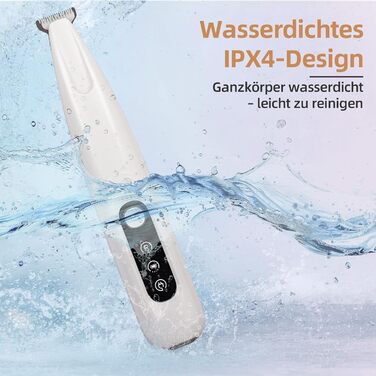 Триммер для собак ALL FOR PAWS з LED-підсвічуванням – 18 мм, тихий (35 дБ), вологостійкий (IPX4), USB, для стрижки лап, вух, обличчя та задньої частини тіла