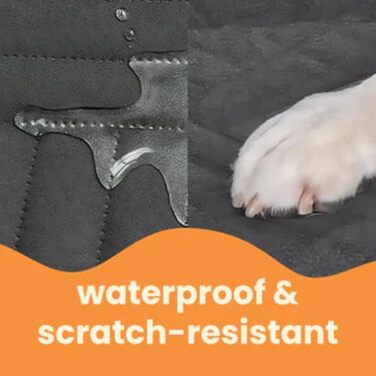 Підстилка для собак у багажник авто, водонепроникна, з твердим дном, до 130 кг, з сіткою, чорна