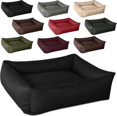 Ліжко для собак BedDog MAX XXL, знімний і праний чохол, чорне, для великих порід