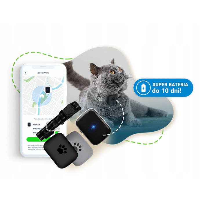 GPS-трекер для котів та собак: нашийник з додатком (українська/польська мова)
