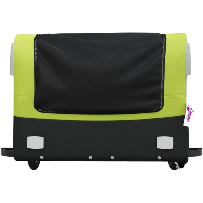 Причіп для собак, велосипедний причіп, причіп для транспортування, чорний та зелений, 45 кг, для велосипеда та джоггінгу, легка збірка, універсальний