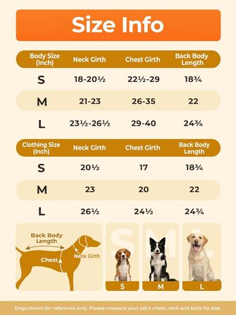 ORORO Теплий зимовий одяг для собак з підігрівом, акумуляторний, відбиваючий, для малих, середніх та великих собак (Синій, L)