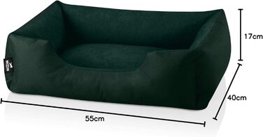 Лежак для собак BedDog Zara S, знімний і праний чохол, подушка, кошик, диван для малих порід