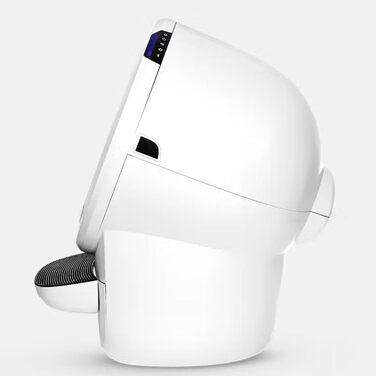 Автоматичний туалет для котів Litter-Robot 4 Whisker, білий, Wi-Fi, самоочищення, з бортиком і сходинкою, під грудкуватий наповнювач, гарантія 2 роки