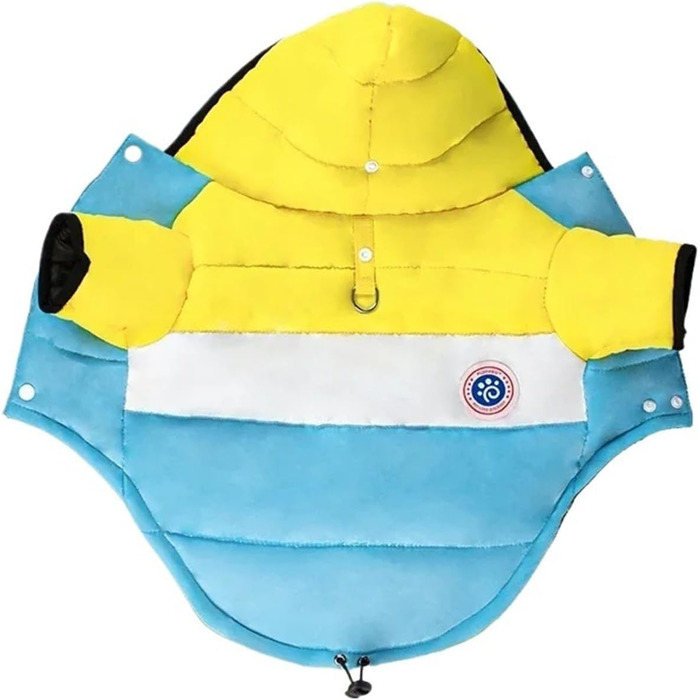 Зимова куртка для собак з бавовни, теплий одяг для цуценят, маленьких та середніх собак, котів, чихуахуа, бульдога, мальтізу (колір коричневий, розмір XL)