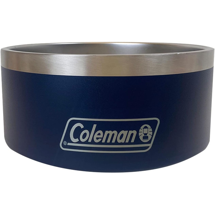 Миска для собак Coleman з нержавіючої сталі, 1,8 л, синя, порошкове покриття