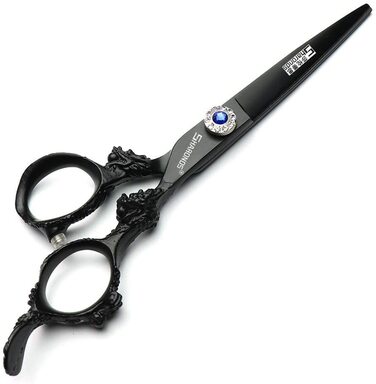 Професійний набір перукарських ножиць Sharonds 6 дюймів для стрижки та филирування, нержавіюча сталь, чорний