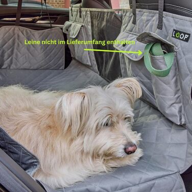 Захист для автосидіння для собак Loop Hundematte: водонепроникний, з кишенями, нековзний, для комфортних подорожей | LOOP-DMK5001