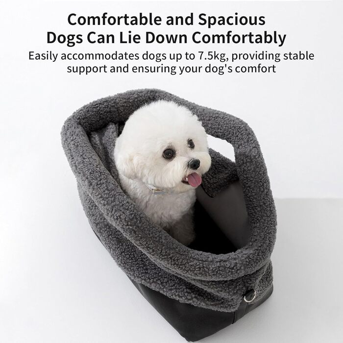 Транспортна сумка для котів Wuyooprt | Водонепроникна сумка-переноска для тварин - з фіксатором безпеки, для маленьких та середніх порід, сірого кольору