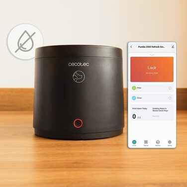 Автоматичний годівниця для тварин Cecotec Pumba 1600 Purrfect Meal: 1,6 л, 4 відділення, LED, таймер, запис голосу + фонтанчик 2,5 л