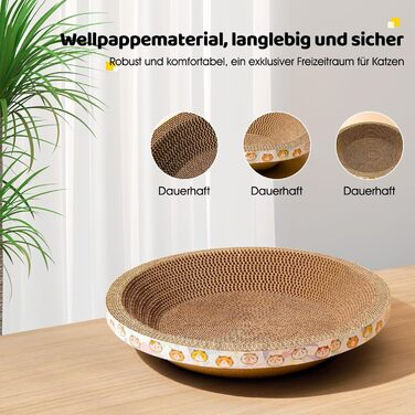 Котячий когтеточка з картону овальної форми, іграшковий центр для котів, 57 см