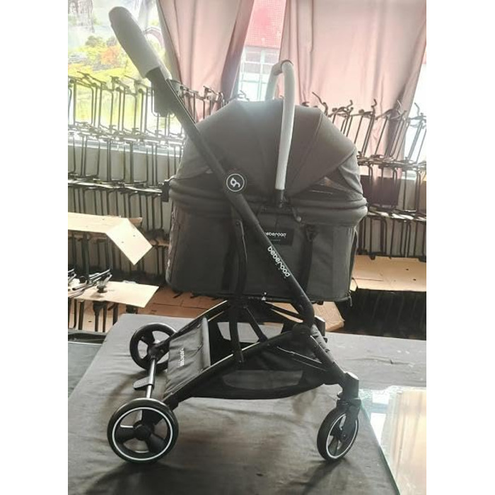 Дитяча та переносна коляска 3 в 1 для собак та котів T3, чорна