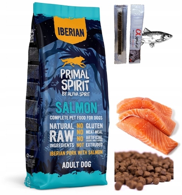 Сухий корм для собак Primal Spirit Iberian Salmon (свинина та лосось), 12 кг