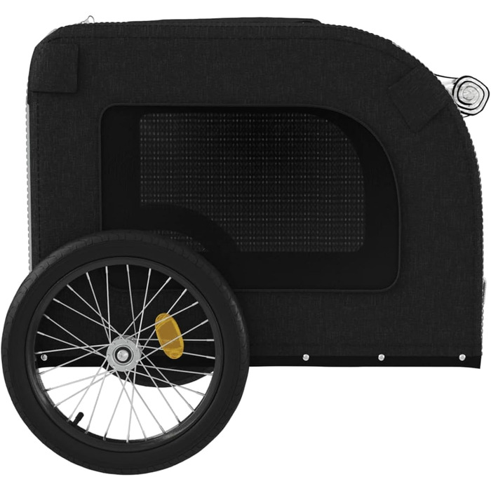 Фahrрадіаnгeр для собак Сірий та Чорний, Oxford-Gewebe & Eisen, Модель 93839