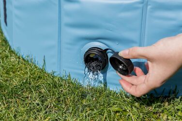 Басейн для собак TRIXIE 70x12 см, блакитно-сірий, з неслизьким дном та міцною конструкцією, без надування