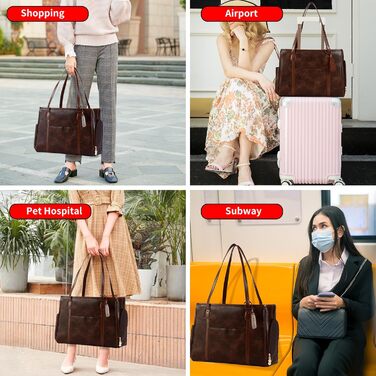 Сумка-переноска для собак та котів Monanller, шкіряна, для маленьких собак, кошенят та цуценят, схвалена авіаперевізниками, м'які стінки, колір кавовий