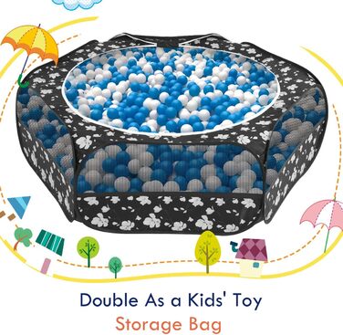 Pawaboo: вольєр для дрібних тварин, водяний, складаний, для кроликів, курей, кошенят, цуценят, хом'яків. З сіткою, блискавкою та нейлоновим дном (Magnolie)