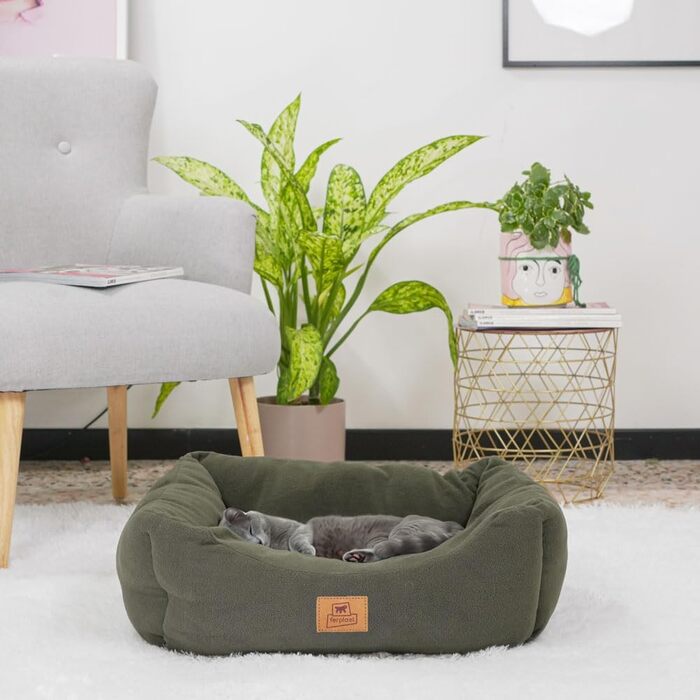 Кілимок для собак та котів Ferplast COCCOLO з мікрофлісу, сірий, SMALL (55 x 45 x 20 см)