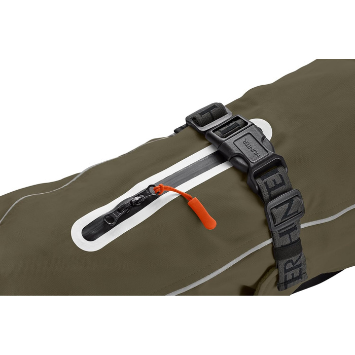 Теплий водонепроникний жилет для такси HUNTER NORDBY оливкового кольору, розмір 33, для маленьких собак з довгим тілом