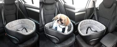 Автомобільний лежак для собак, універсальний, чорний, штучна шкіра (1 шт.)