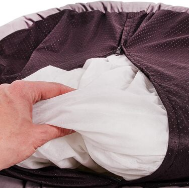 Кругле ліжко для собак Wallace & Jones Grace - зручний лежак для собак середніх порід | М'яке ліжко з бортиками, неслизьке | Колір коричнево-бежевий | Розмір M | 60 x 60 x 18 см