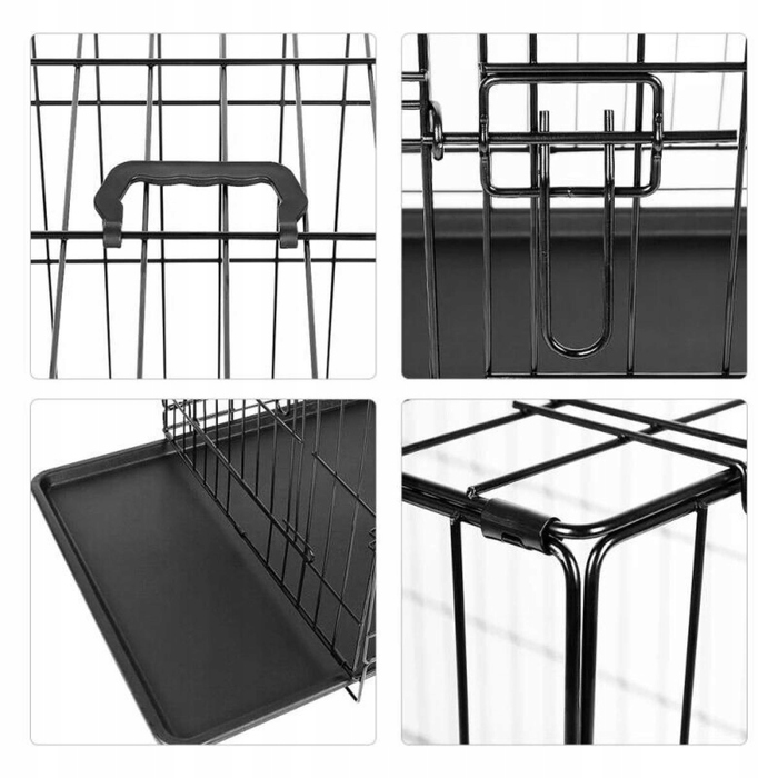 Металева клітка для середніх собак AML, 47 x 76 x 53 см