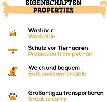 М'яка ковдра для собак, 100x70 см - водонепроникна, миюча, нековзна, для дому та на вулицю, коричнева