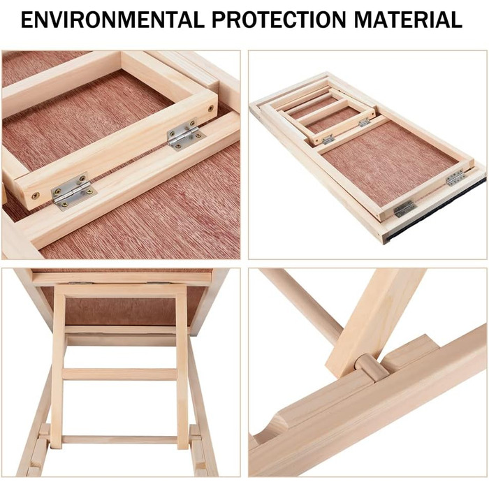 Рампа для собак Efan з масиву дерева, регульована висота, до 150 кг, для автомобілів та вантажівок (70 x 35 см, H30-40 см)