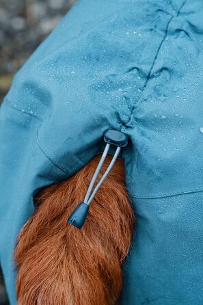 Дощовик для собак Hurtta Monsoon, водонепроникний, з відбивачами, блакитний, 70 см, колір чорниця