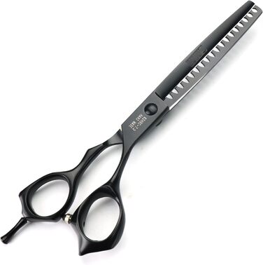Професійна японська ножиця для грумінгу собак 7 дюймів (440C сталь) + фінішна ножиця, чорний костюм